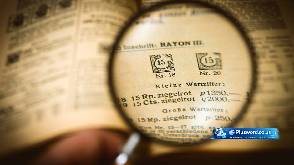 Close up view of filled letters demonstrating how to solve crossword puzzles