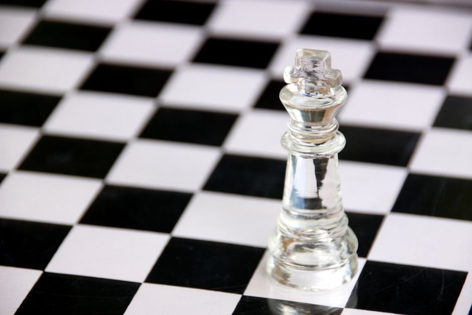 chess king piece made of gold