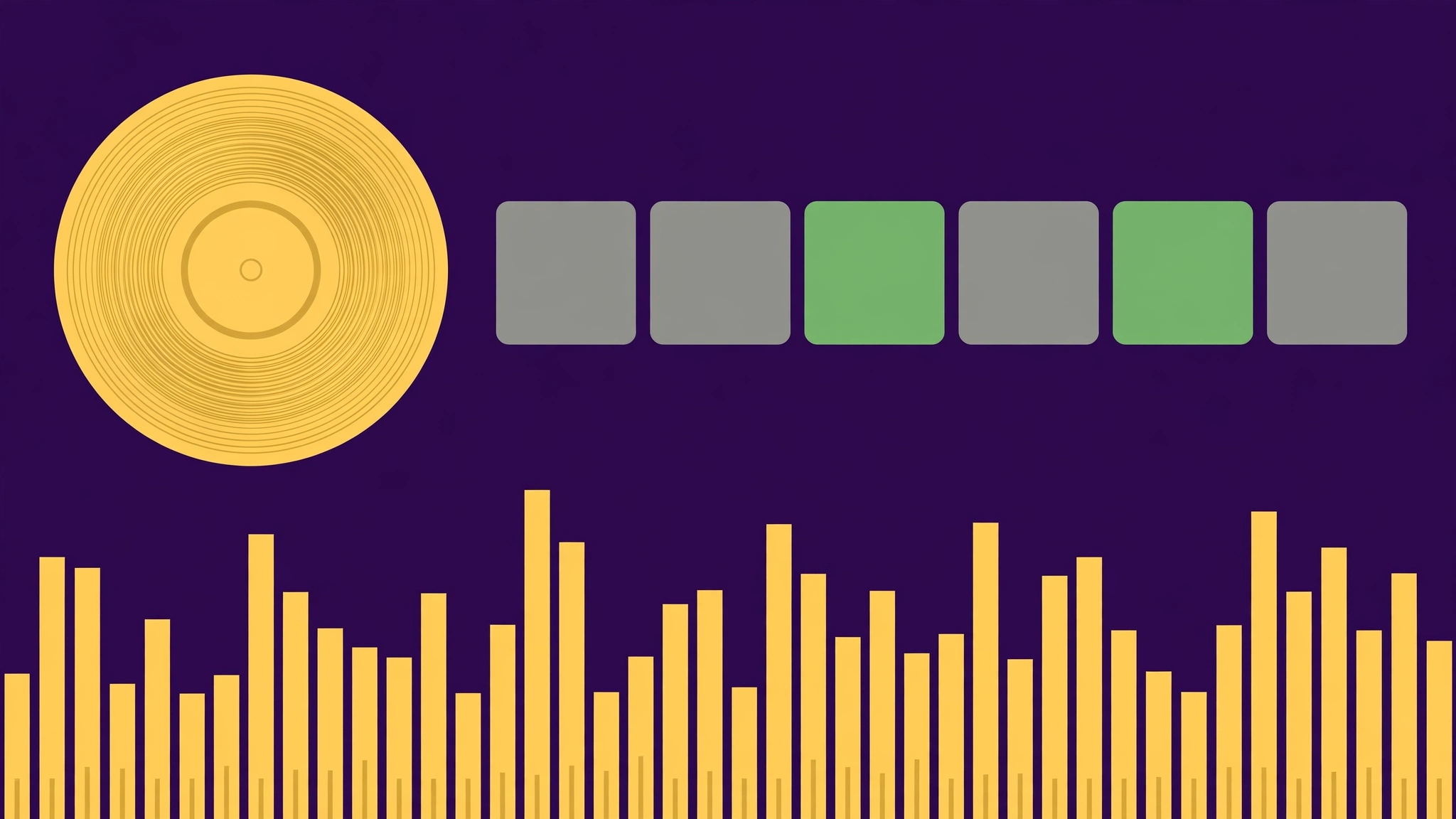 Drake Heardle music guessing game showing audio waveform bars and a song title guess list