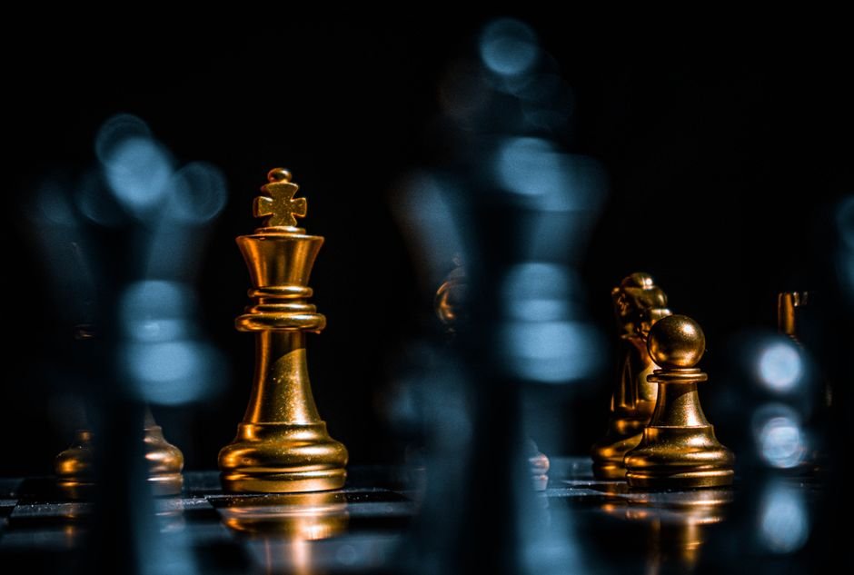purity of gold chess king piece