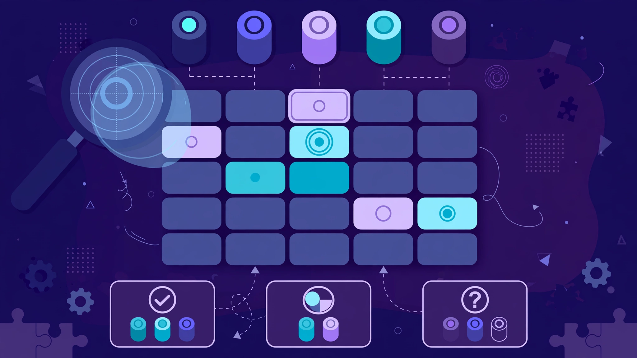 Hardl game grid showing five-letter guesses with number clues instead of colored tiles