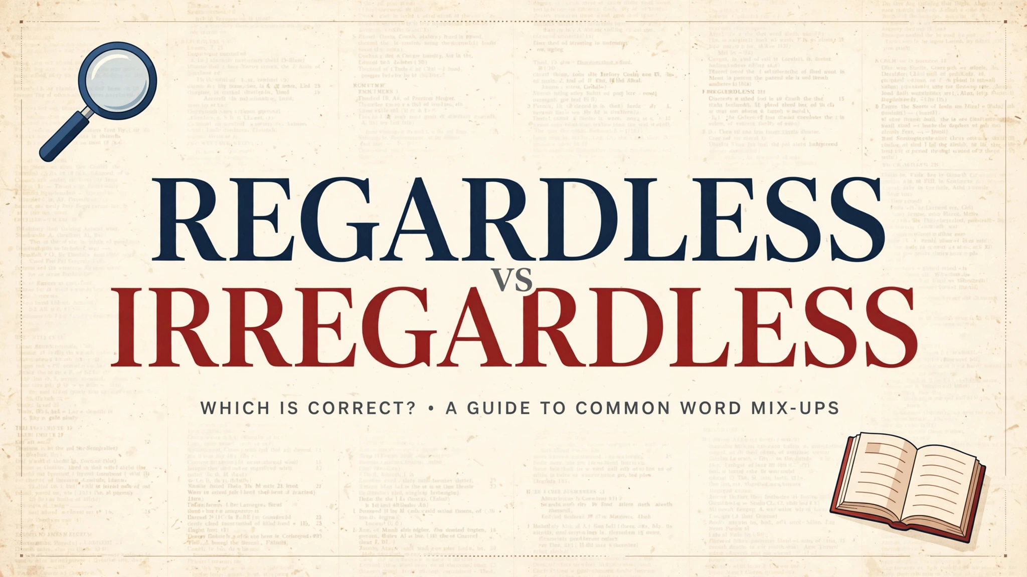 Regardless vs irregardless — which is correct? A guide to common English word mix-ups