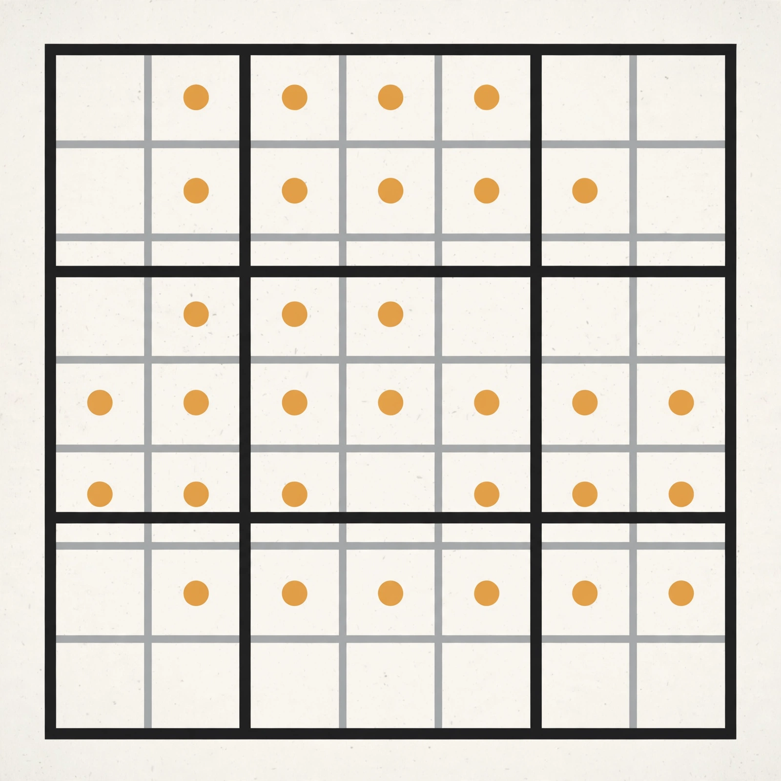 Flat-design illustration of a partially filled 9x9 sudoku grid in a clean newspaper-inspired style