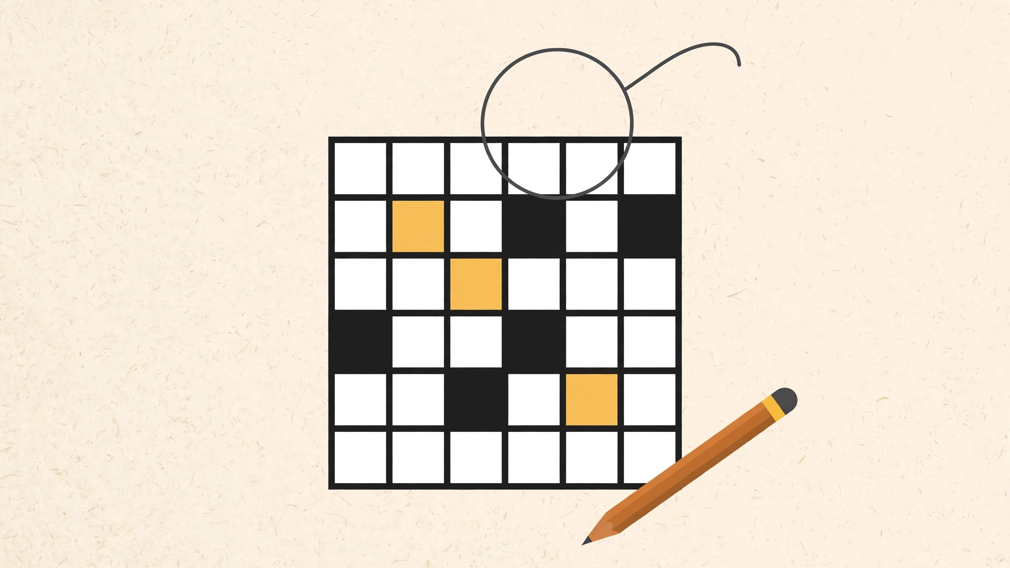 Crossword puzzle grid with highlighted answer letters illustrating the Perfect crossword clue