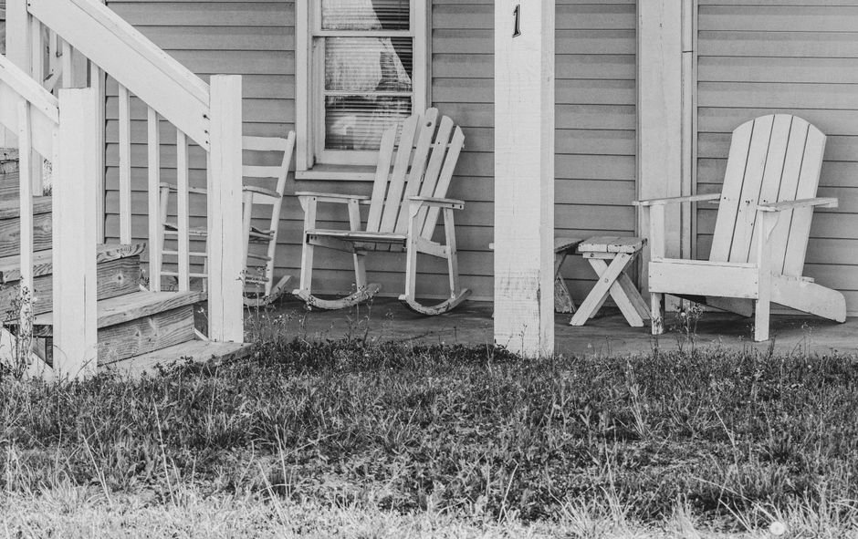 wingback rocking folding chair for patio and garden