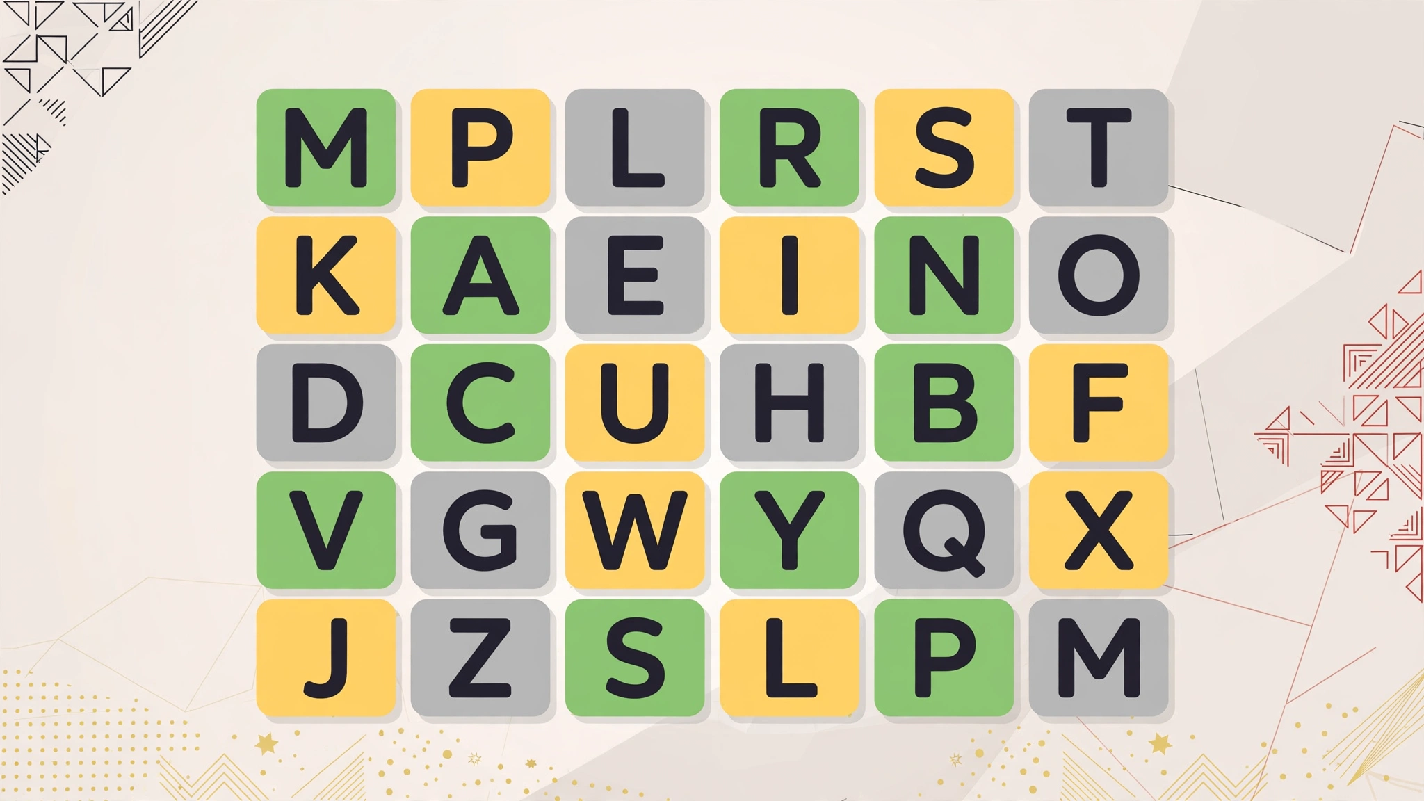 German Wordle unlimited game grid with green yellow grey letter tiles