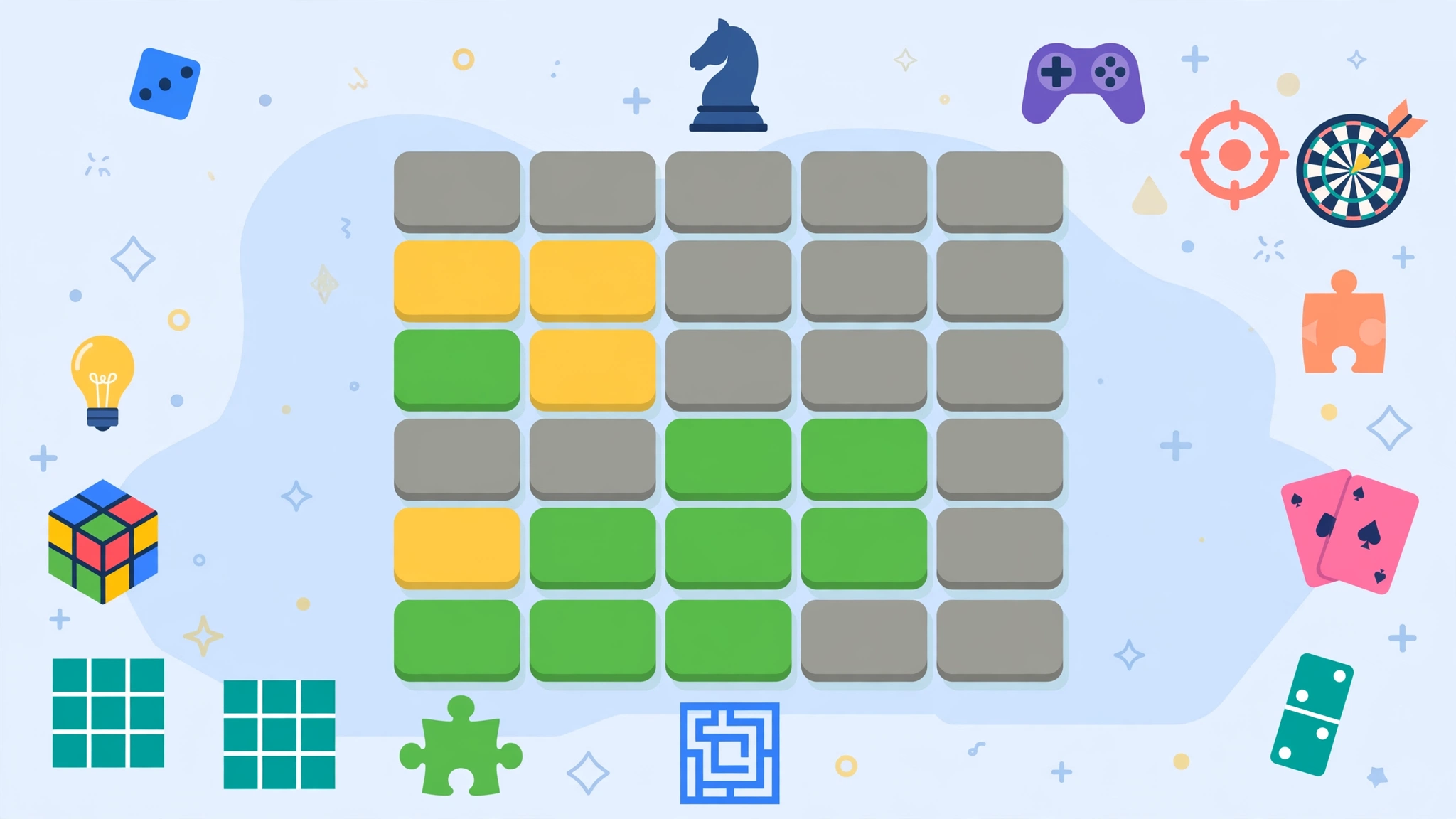 Wordly.org endless word guessing game with green yellow grey letter tiles